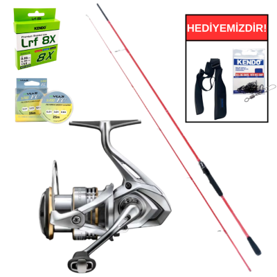 Ryuji Red Fox 2.30m 3-15gr&Shimano Sedona FJ C2000S LRF Seti - 1