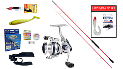 Ryuji Red Fox 2.70m 5-55gr&Okuma ARIA-C4000a Painting Silver 1BB Spin Seti - Ryuji