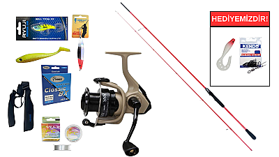 Ryuji Red Fox 2.70m 5-55gr&Okuma Outrax OR-3000SGA 1+1BB Spin Seti - 1