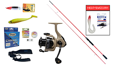 Ryuji Red Fox 2.70m 5-55gr&Okuma Outrax OR-4000SGA 1+1BB Spin Seti - 1