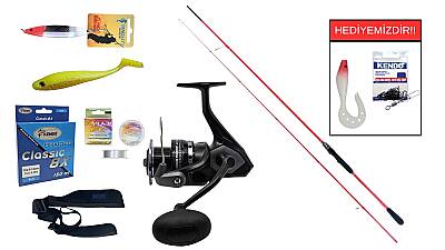 Ryuji Red Fox 2.70m 5-55gr&Okuma Wave Power WP-4000A1 Spin Seti - 1