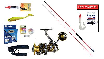 Ryuji Red Fox 2.70m 5-55gr&Ryuji Ares X 4000M 5+1BB Spin Seti - 1