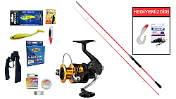 Ryuji Red Fox 2.70m 5-55gr&Shimano FX C3000 FC Spin Seti - Shimano