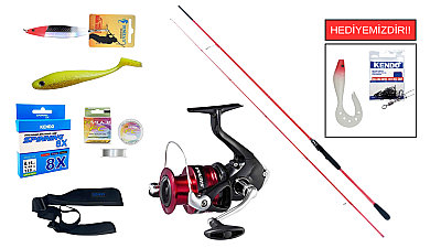 Ryuji Red Fox 2.70m 5-55gr&Shimano Sienna 4000 FG Spin Seti - 1