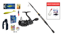 Ryuji Rock Fish 2.40m 10-40 gr&Ryuji Infinity 4000M 5+1BB Teleskopik Spin Seti - Ryuji