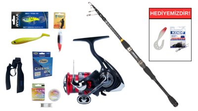 Ryuji Rock Fish 2.40M 10-40Gr&Daiwa Ninja 23 LT 3000 C Teleskopik Spin Seti - 1