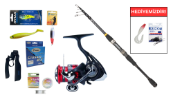 Ryuji Rock Fish 2.40M 10-40Gr&Daiwa Ninja 23 LT 3000 C Teleskopik Spin Seti - Daiwa