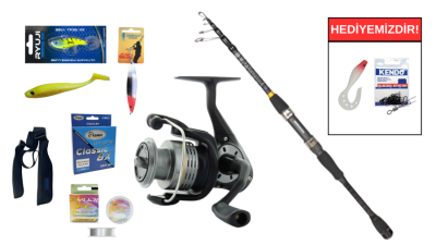 Ryuji Rock Fish 2.40M 10-40Gr&Okuma Revenger RV-40 FD Teleskopik Spin Seti - 1