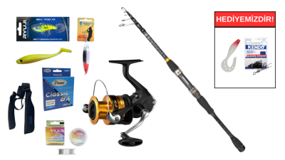 Ryuji Rock Fish 2.40M 10-40Gr&Shimano FX 4000 FC Teleskopik Spin Seti - 1