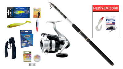 Daiwa Sensor Tele Serisi 360cm 20-60Gr&Daiwa Strikeforce 4000 B Teleskopik Spin Seti - 1