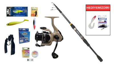 Ryuji Rock Fish 2.70M 10-40Gr&Okuma Outrax OR-4000SGA 1+1BB Teleskopik Spin Seti - 1