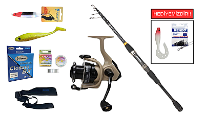 Ryuji Rock Fish 2.70M 10-40Gr&Okuma Outrax OR-4000SGA 1+1BB Teleskopik Spin Seti - 1