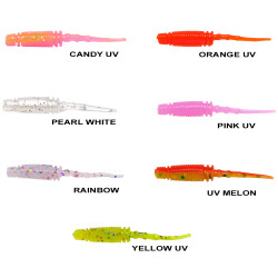 Ryuji Rock Worm 4cm Kokulu Silikon Yem (12 adet) - 1