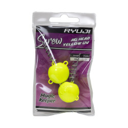 RYUJI SCREW JIGHEAD YELLOW UV (2 ADET) - 2