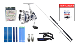 Ryuji Seawolf 1.68m 150-250gr&Okuma ARIA-6000a Painting Silver 1BB Tekne Seti - Ryuji