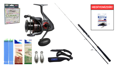 Ryuji Seawolf 1.68m 150-250gr&Okuma Ceymar C-6000A Dark Grey 7+1BB Tekne Seti - 1