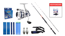 Ryuji Spectra SP 1.85m 50-300gr &Okuma ARIA-6000a Painting Silver 1BB Tekne Seti - Ryuji