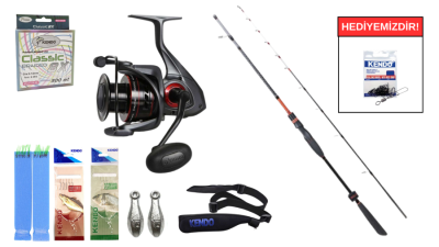 Ryuji Spectra SP 1.85M 50-300Gr&Okuma Ceymar C-6000A Dark Grey 7+1BB Tekne Seti - 1