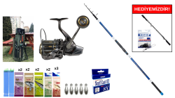 Ryuji Surf Master 4.20m 100-250 gr&Ryuji Momentum 10000 Silver UV 11+1BB Surf Seti - Ryuji