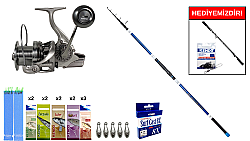 Ryuji Surf Master 4.20M, 100-250 Gr&Ryuji Momentum 6000 Silver 11+1BB Surf Seti - Ryuji