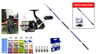 Ryuji Surf Master 4.20M, 100-250GR&Remixon Venom 8000 5+1BB Surf Seti - 1