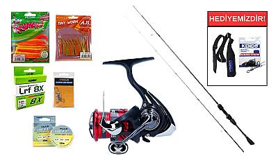 Ryuji Voltage Fuji 1.83M, 0-3 Gr&Daiwa Ninja 23 LT 1000 LRF Seti - 1