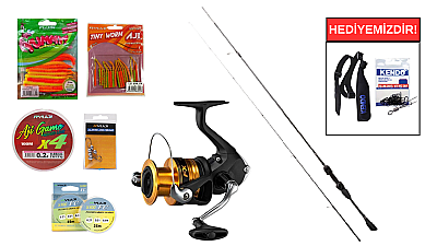 Ryuji Voltage Fuji 1.90M 0-5Gr&Shimano LRF Makina FX 1000 FC LRF Seti - 1