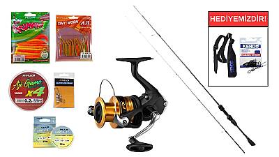 Ryuji Voltage Fuji 2.13M, 2-11Gr&Shimano LRF Makina FX 1000 FC LRF Seti - 1