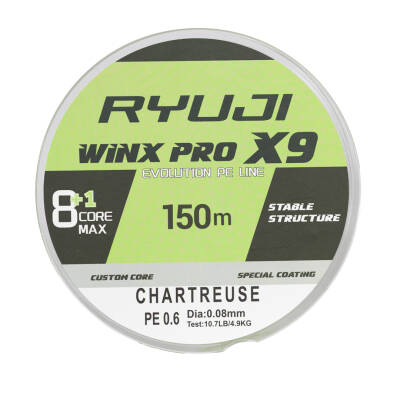 RYUJI WINX PRO X8+1 150M CHARTREUSE İP MİSİNA - 2