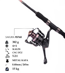 SAKURA FD-760 AL KAFA CNC KOL 6+1 BB - ALESTA