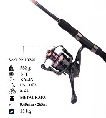 SAKURA FD-760 AL KAFA CNC KOL 6+1 BB - 1
