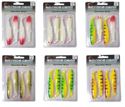 Savage gear Cannibal 10cm 4 Adet Sahte Balık - 1