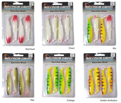 Savage gear Cannibal 10cm 4 Adet Sahte Balık - 2