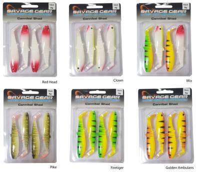 Savage gear Cannibal 10cm 4 Adet Sahte Balık - 2