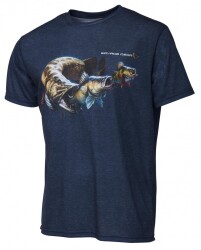 Savage Gear Cannibal T-Shirt Blue Melange - Savage gear