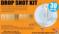 Savage gear Dying Minnow Drop Shot Pro Pack Kit 30 Adet NL Sahte Balık - Savage gear