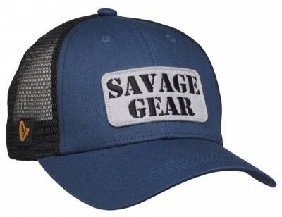 Savage Gear Logo Badge Cap One Size Teal Blue - 1