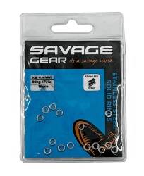 Savage Gear Solid Rings SS 15 Pcs - Savage gear