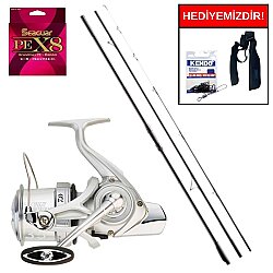 Shimano Aerlex H Surf Tubular 4,25m 225gr&Daiwa Crosscast S20 35 SCW 5000 C QD Profesyonel Surf Seti - Shimano