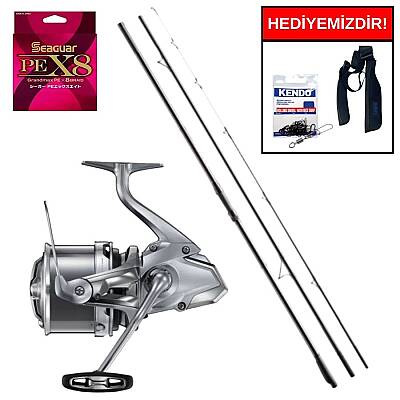 Shimano Aerlex H Surf Tubular 4,25m 225gr&Shimano Makina Ultegra 3500 XSE Profesyonel Surf Seti - 1