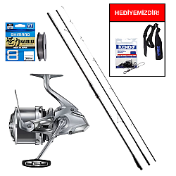 Shimano Aerlex H Surf Tubular 4,25m 225gr&Shimano Makina Ultegra 3500 XSE Profesyonel Surf Seti - Shimano