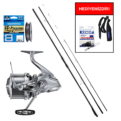 Shimano Aerlex H Surf Tubular 4,25m 225gr&Shimano Makina Ultegra 3500 XSE Profesyonel Surf Seti - 1