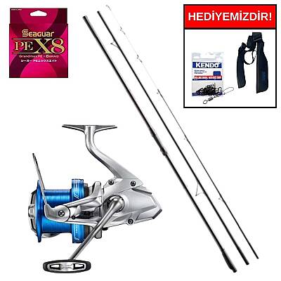 Shimano Aerlex H Surf Tubular 4,25m 225gr&Shimano Speedmaster 14000 XSD Profesyonel Surf Seti - 1