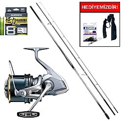 Shimano Aero Technium CMP Hybrid 425 Cm Max. 225 Gr&Shimano 24 Fliegen 35 SD Profesyonel Surf Seti - Shimano