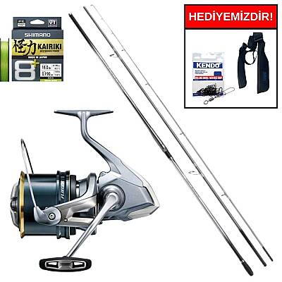 Shimano Aero Technium CMP Hybrid 425 Cm Max. 225 Gr&Shimano 24 Fliegen 35 SD Profesyonel Surf Seti - 1
