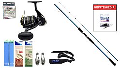 Shimano Alivio Boat Quiver 2,10m 50-150g&Okuma Altera Sea ATES-5000A 4+1BB Tekne Seti - Shimano