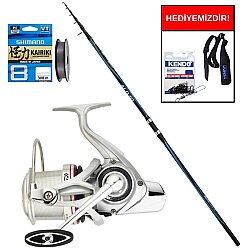 Shimano Alivio GX 4225 4,20m 250g&Daiwa Emblem 35 CW 4000 QD Profesyonel Surf Seti - Shimano
