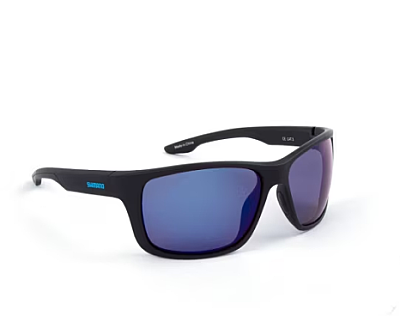 Shimano Antares Matte Black & Blue Mirror Polarize Güneş Gözlüğü - 1