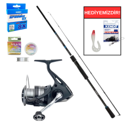 Shimano Bassterra 244 cm 6-28 gr&Shimano Catana FE C 3000 Seti - Shimano