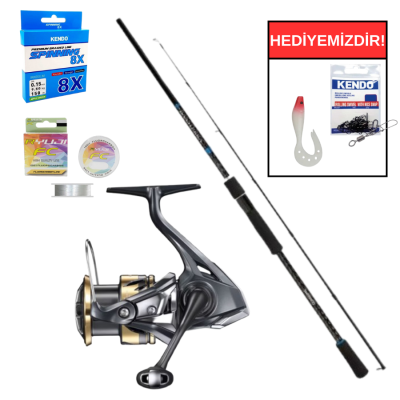 Shimano Bassterra 244 cm 6-28 gr&Shimano Ultegra FD 2500 Seti - 1